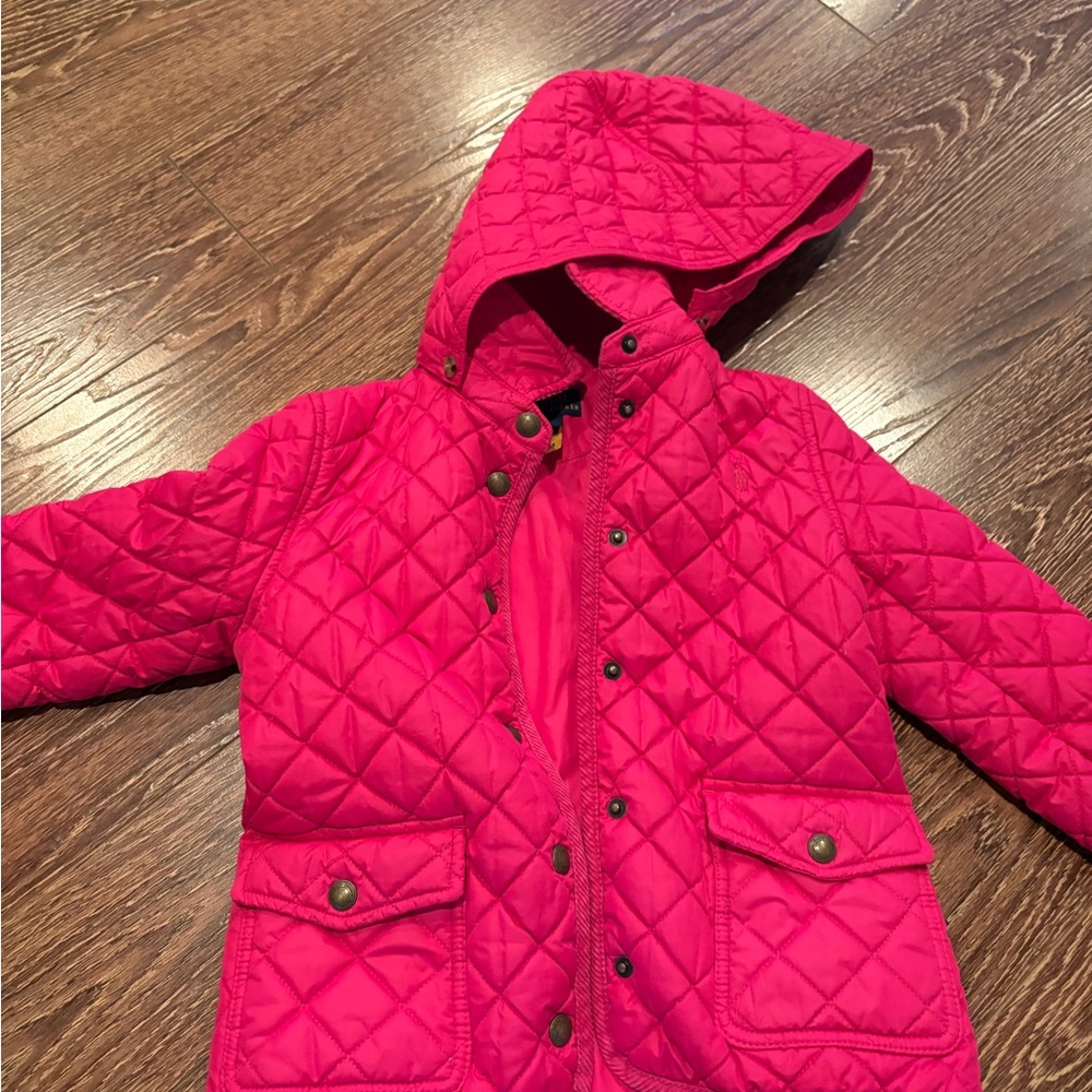 Polo by Ralph Lauren Kids Quilted Fuchsia Jacket